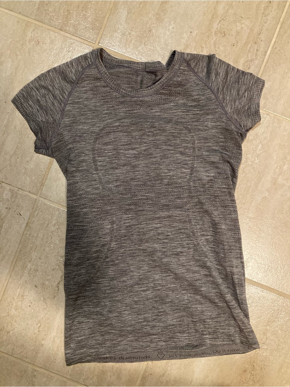 Lululemon Women's Short Sleeve Performance Tee - Gray Heather
